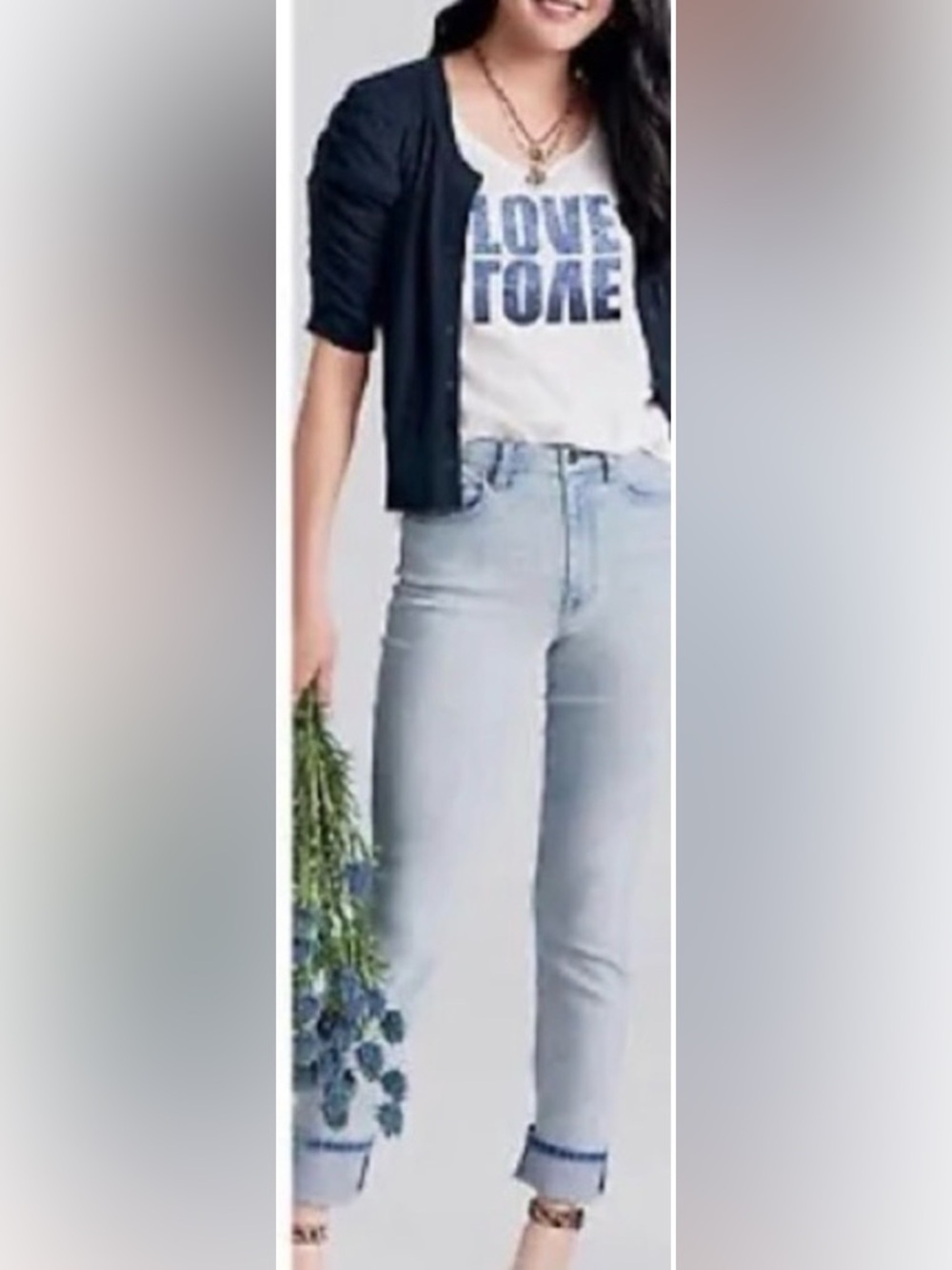 Cabi Jeans Higher Straight Jeans Blue Size 0 NWOT